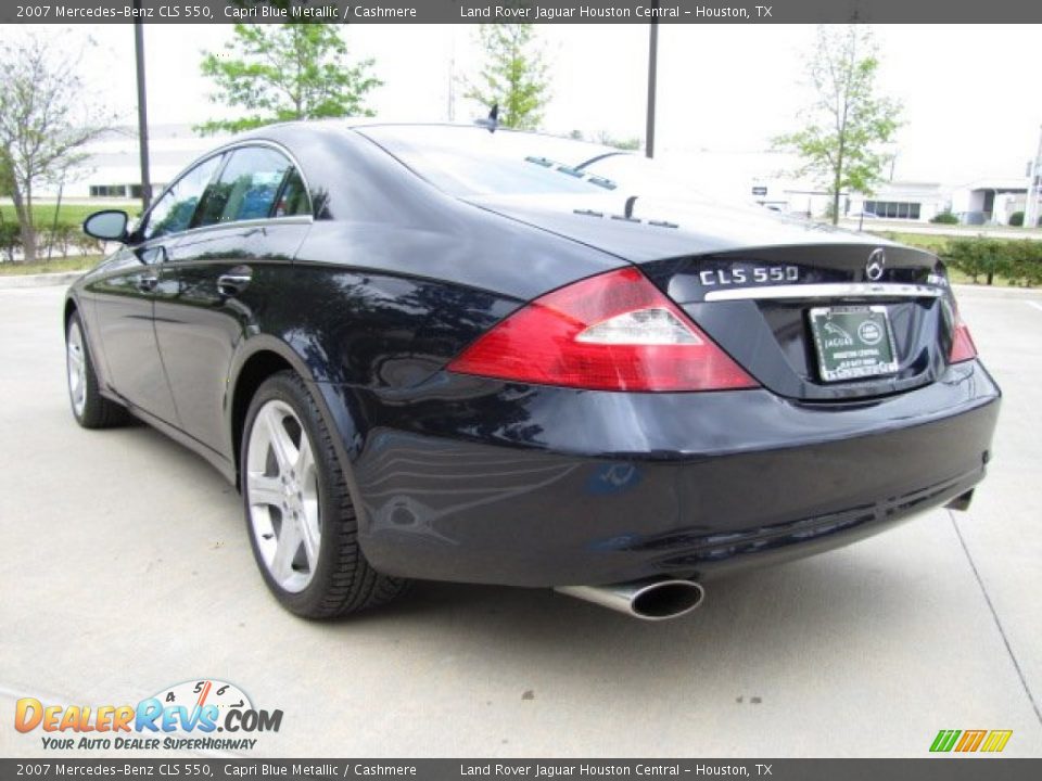 2007 Mercedes-Benz CLS 550 Capri Blue Metallic / Cashmere Photo #8