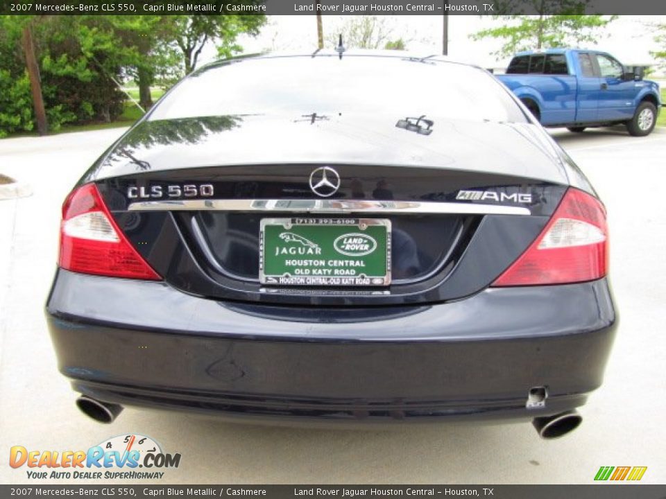2007 Mercedes-Benz CLS 550 Capri Blue Metallic / Cashmere Photo #9