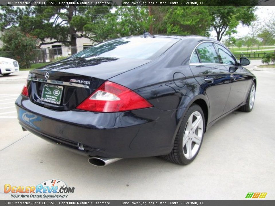 2007 Mercedes-Benz CLS 550 Capri Blue Metallic / Cashmere Photo #10