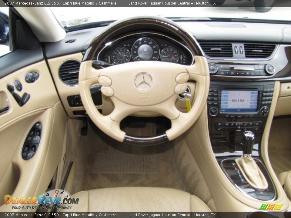 2007 Mercedes-Benz CLS 550 Capri Blue Metallic / Cashmere Photo #13