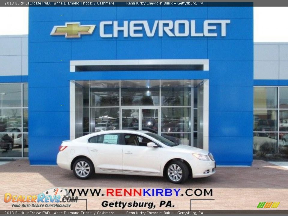 2013 Buick LaCrosse FWD White Diamond Tricoat / Cashmere Photo #1