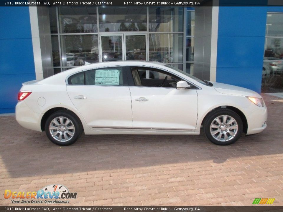 2013 Buick LaCrosse FWD White Diamond Tricoat / Cashmere Photo #3