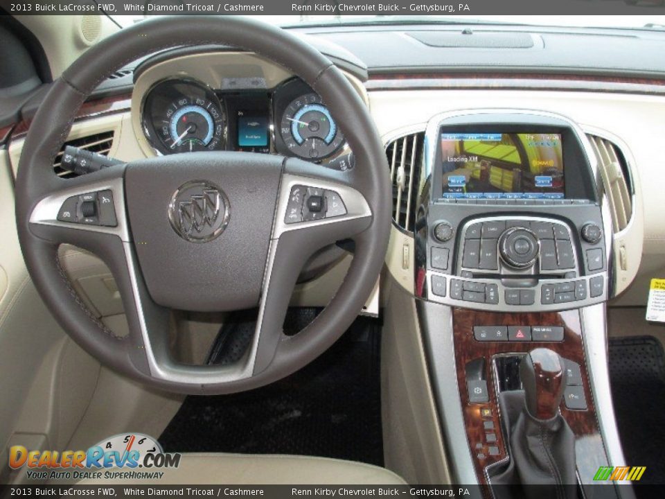 2013 Buick LaCrosse FWD White Diamond Tricoat / Cashmere Photo #7