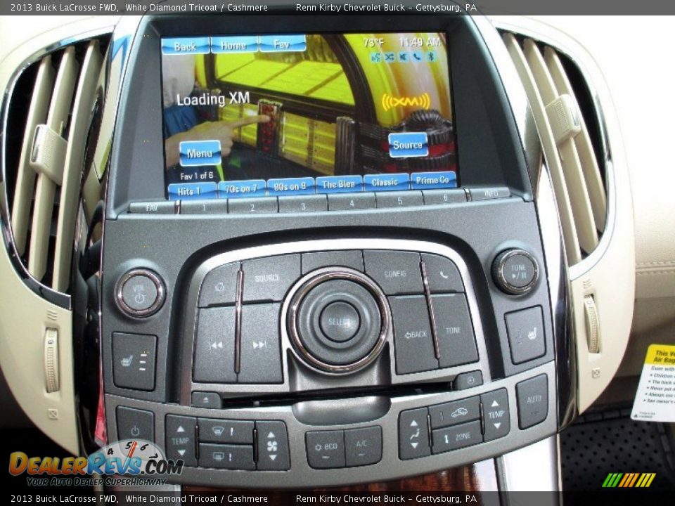 2013 Buick LaCrosse FWD White Diamond Tricoat / Cashmere Photo #8