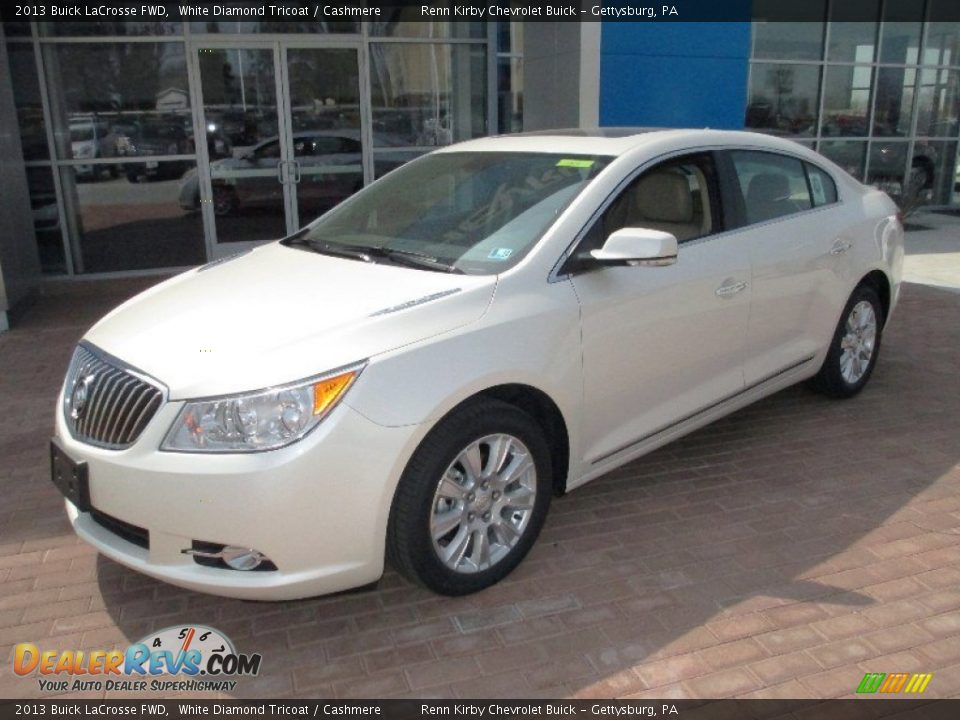 2013 Buick LaCrosse FWD White Diamond Tricoat / Cashmere Photo #10