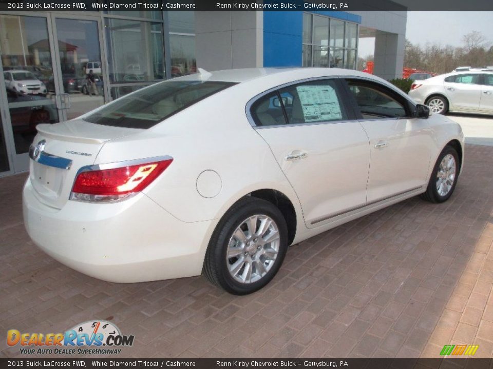 2013 Buick LaCrosse FWD White Diamond Tricoat / Cashmere Photo #11