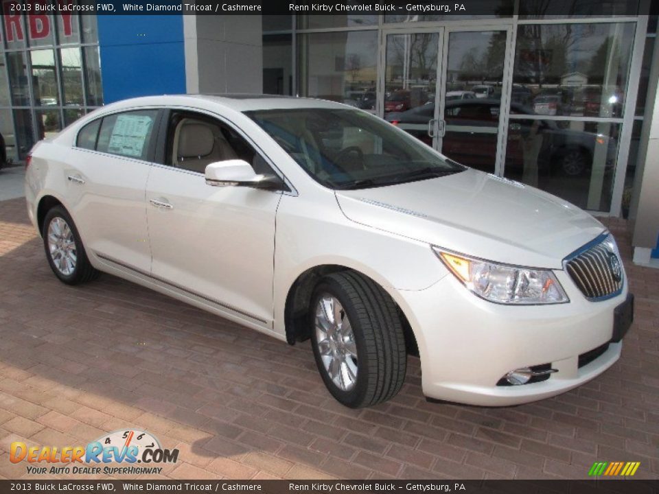 2013 Buick LaCrosse FWD White Diamond Tricoat / Cashmere Photo #12