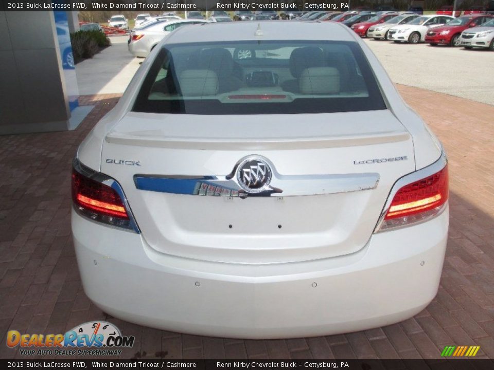 2013 Buick LaCrosse FWD White Diamond Tricoat / Cashmere Photo #14