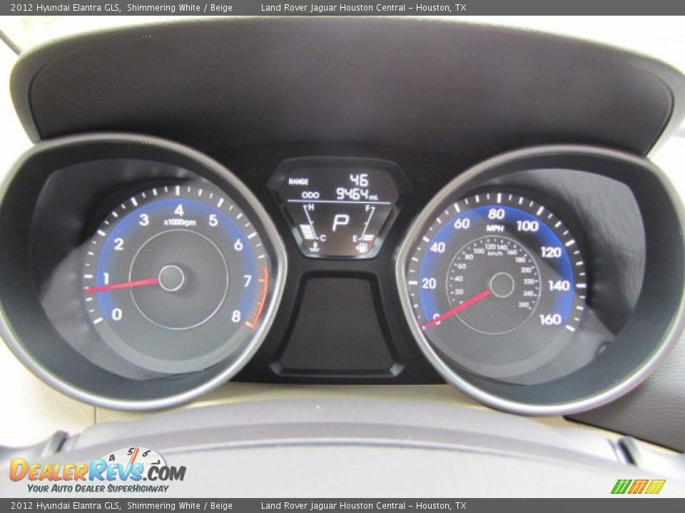 2012 Hyundai Elantra GLS Shimmering White / Beige Photo #15
