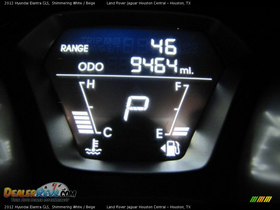 2012 Hyundai Elantra GLS Shimmering White / Beige Photo #16