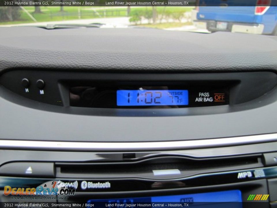 2012 Hyundai Elantra GLS Shimmering White / Beige Photo #17