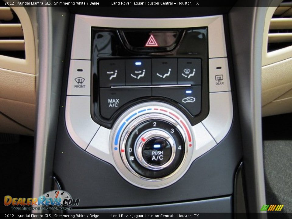 2012 Hyundai Elantra GLS Shimmering White / Beige Photo #19