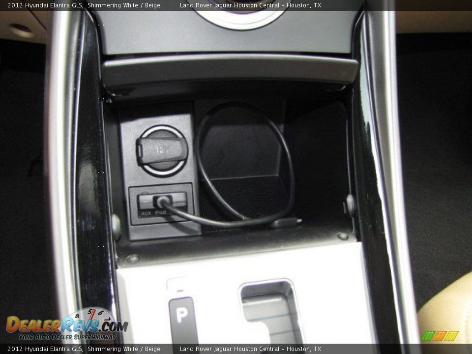 2012 Hyundai Elantra GLS Shimmering White / Beige Photo #20