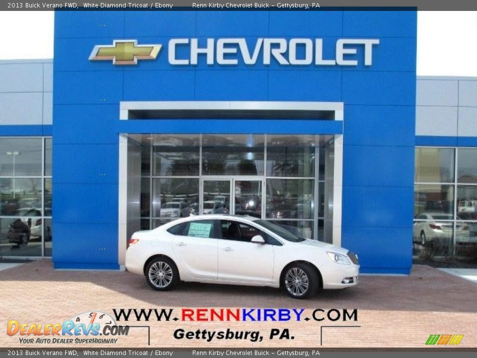 2013 Buick Verano FWD White Diamond Tricoat / Ebony Photo #1