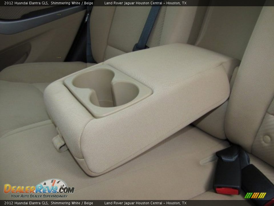 2012 Hyundai Elantra GLS Shimmering White / Beige Photo #26