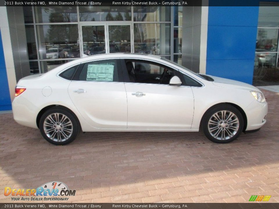 2013 Buick Verano FWD White Diamond Tricoat / Ebony Photo #3
