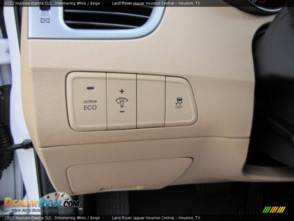 2012 Hyundai Elantra GLS Shimmering White / Beige Photo #28
