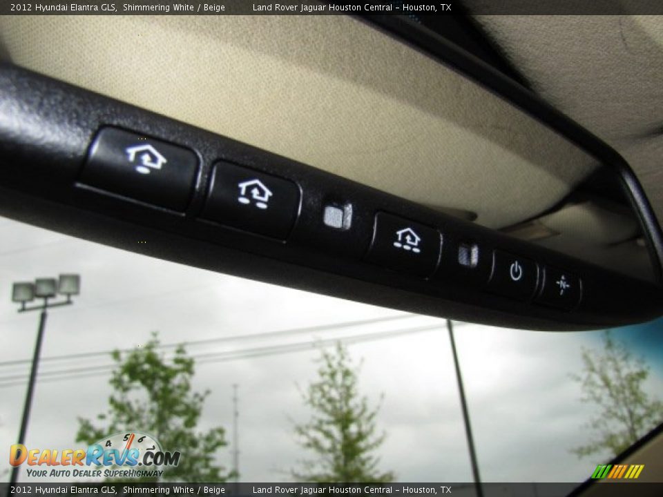 2012 Hyundai Elantra GLS Shimmering White / Beige Photo #29