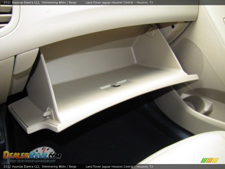 2012 Hyundai Elantra GLS Shimmering White / Beige Photo #30