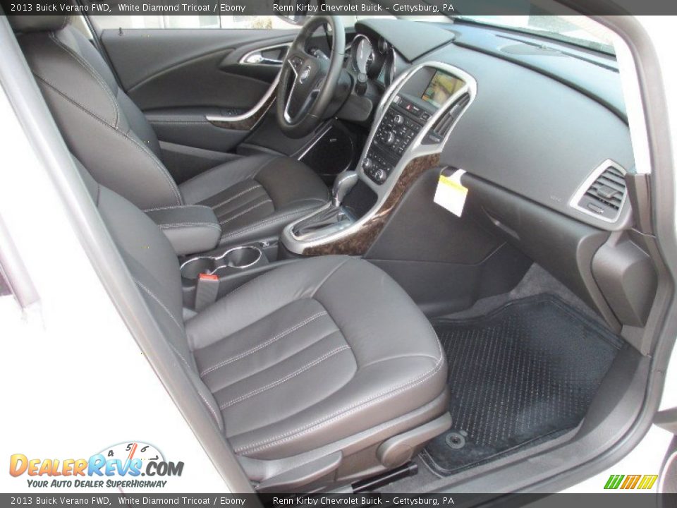 2013 Buick Verano FWD White Diamond Tricoat / Ebony Photo #6
