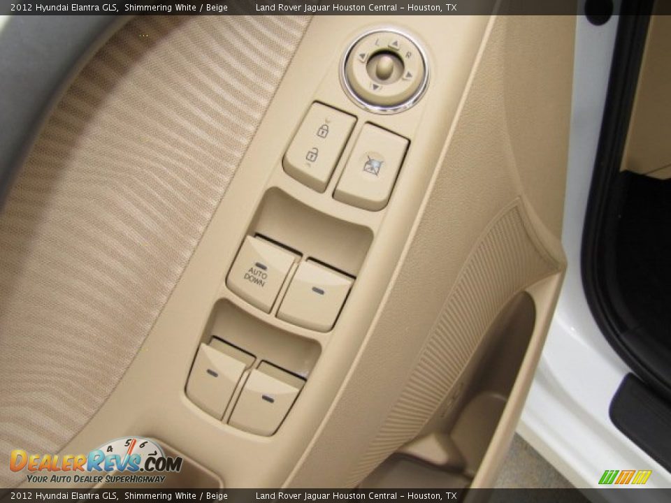 2012 Hyundai Elantra GLS Shimmering White / Beige Photo #33
