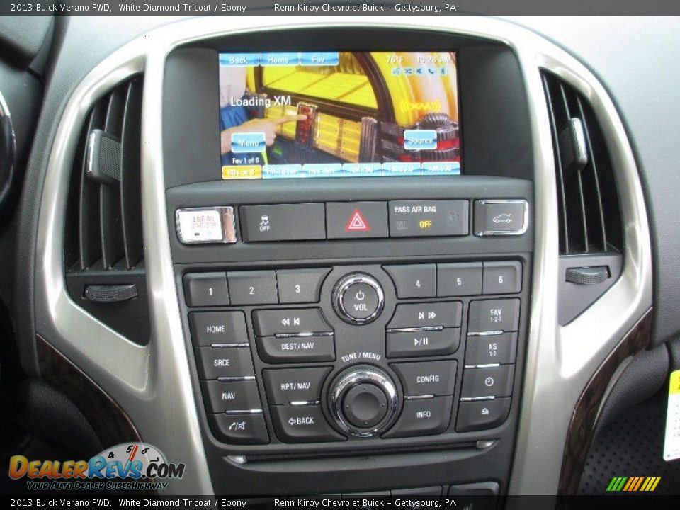 2013 Buick Verano FWD White Diamond Tricoat / Ebony Photo #8