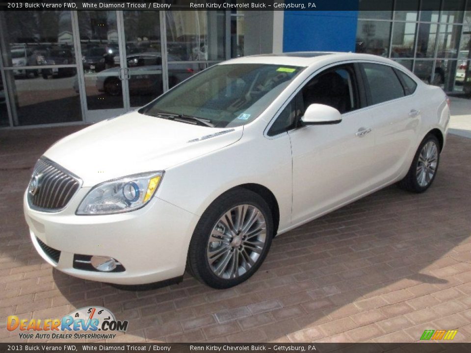 2013 Buick Verano FWD White Diamond Tricoat / Ebony Photo #10