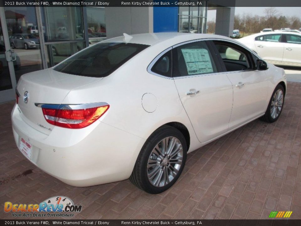 2013 Buick Verano FWD White Diamond Tricoat / Ebony Photo #11