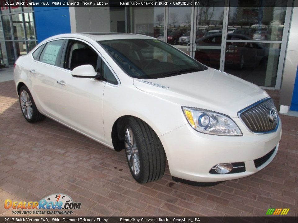 2013 Buick Verano FWD White Diamond Tricoat / Ebony Photo #12