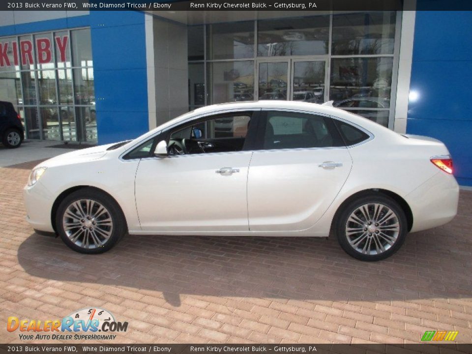 2013 Buick Verano FWD White Diamond Tricoat / Ebony Photo #13