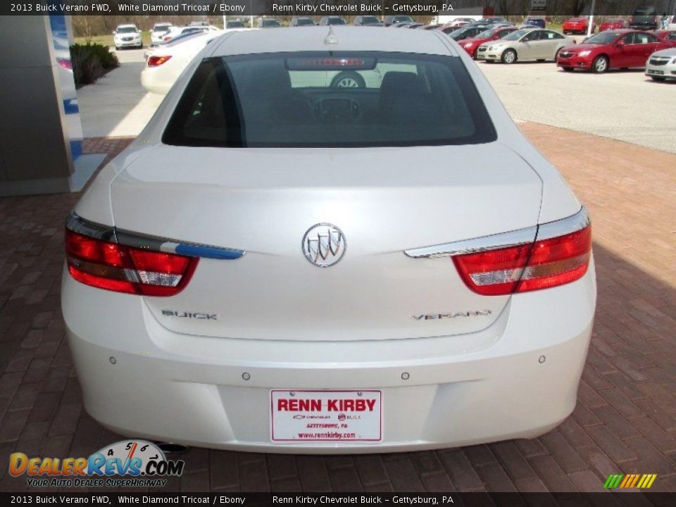2013 Buick Verano FWD White Diamond Tricoat / Ebony Photo #14