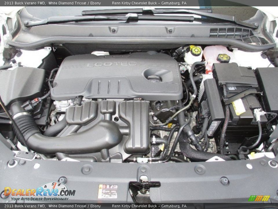 2013 Buick Verano FWD White Diamond Tricoat / Ebony Photo #17