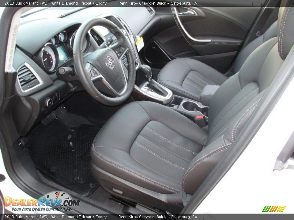 2013 Buick Verano FWD White Diamond Tricoat / Ebony Photo #18