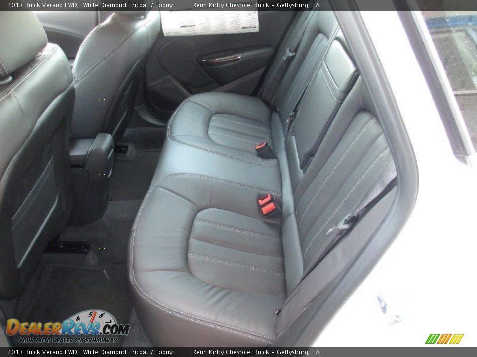 2013 Buick Verano FWD White Diamond Tricoat / Ebony Photo #19