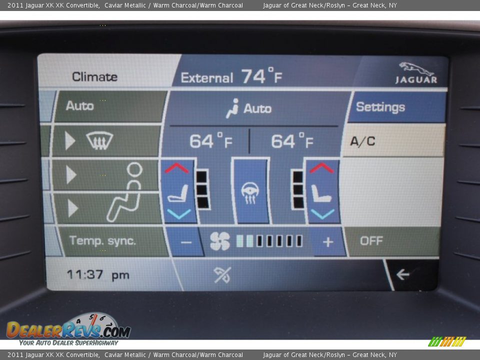 Controls of 2011 Jaguar XK XK Convertible Photo #19