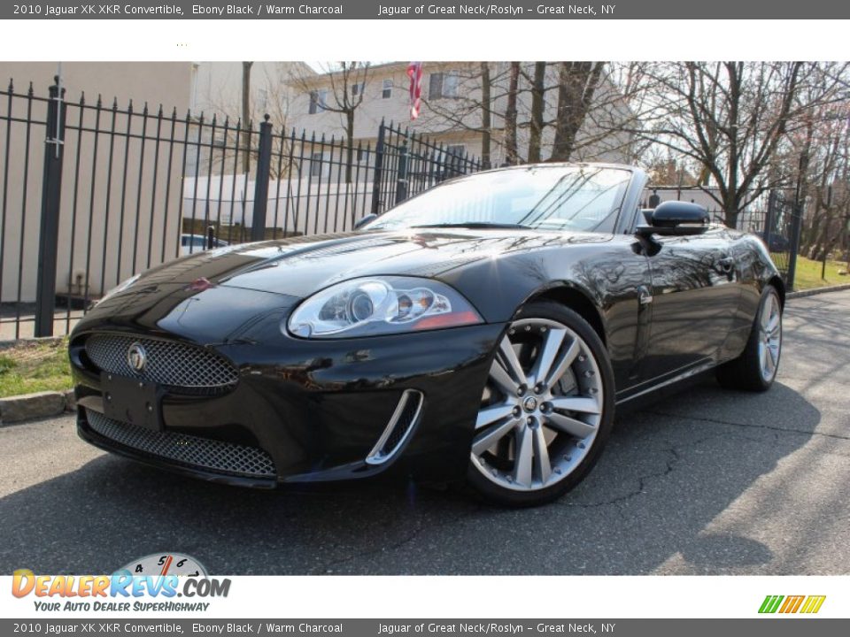 2010 Jaguar XK XKR Convertible Ebony Black / Warm Charcoal Photo #1
