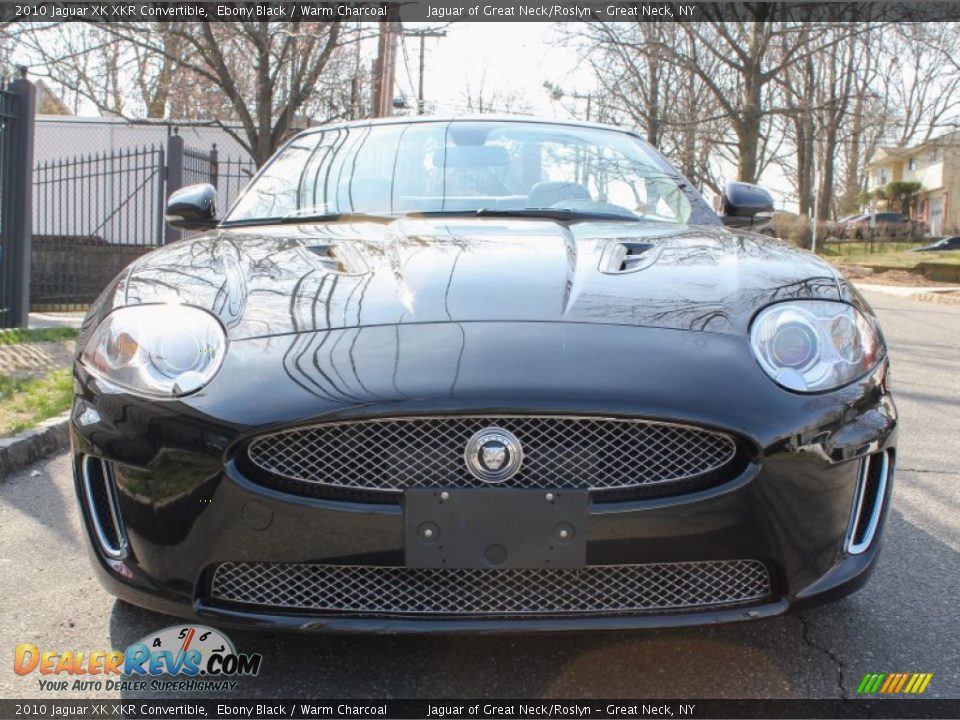 2010 Jaguar XK XKR Convertible Ebony Black / Warm Charcoal Photo #2