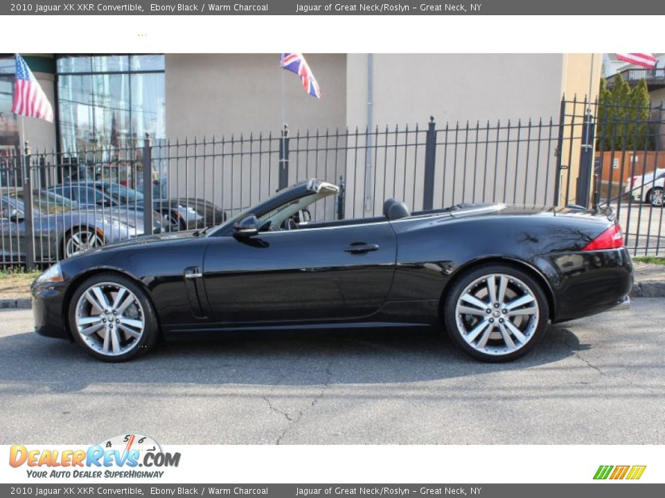 2010 Jaguar XK XKR Convertible Ebony Black / Warm Charcoal Photo #3