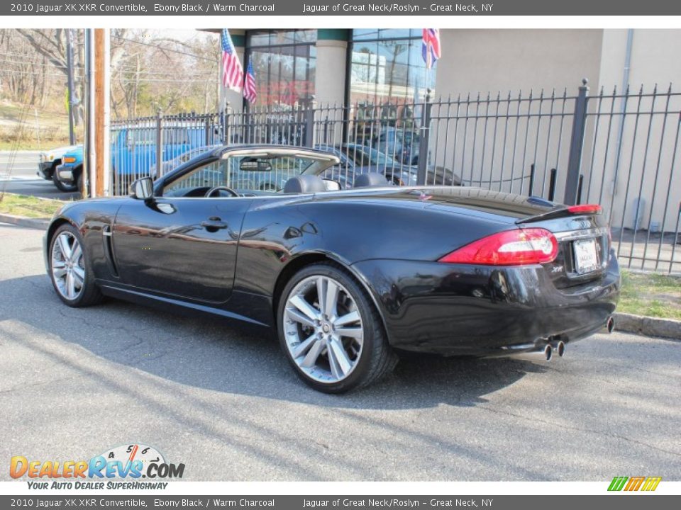 2010 Jaguar XK XKR Convertible Ebony Black / Warm Charcoal Photo #4