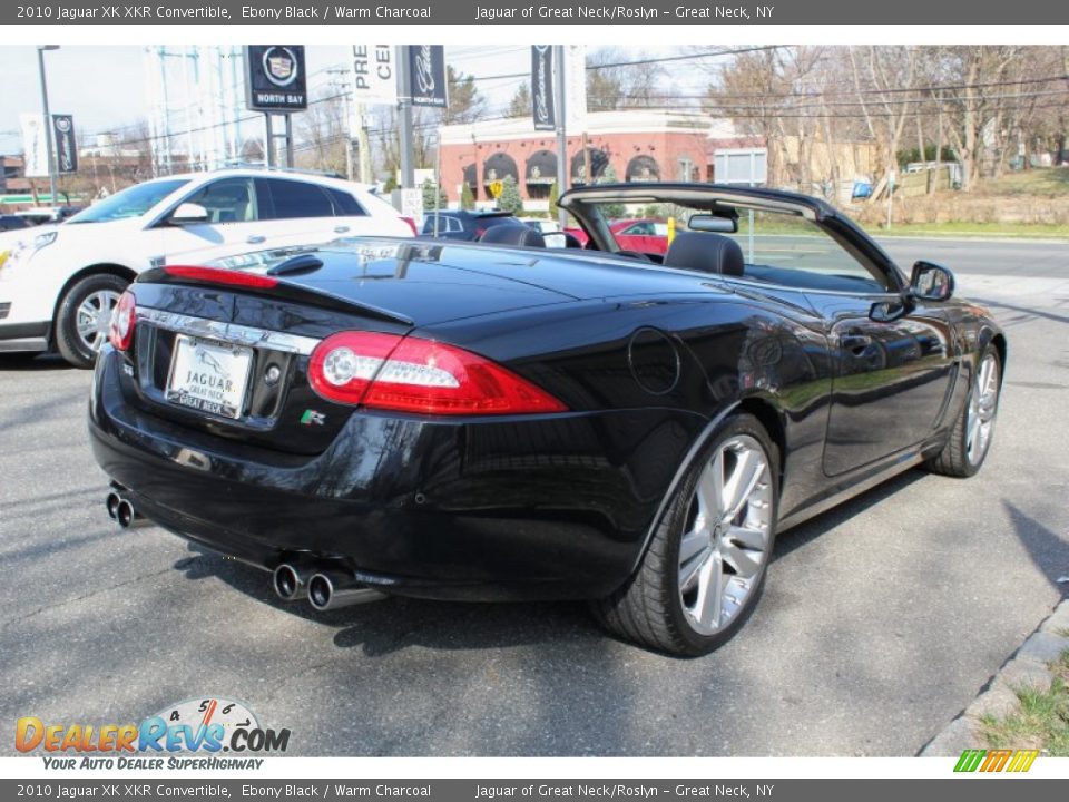 2010 Jaguar XK XKR Convertible Ebony Black / Warm Charcoal Photo #6