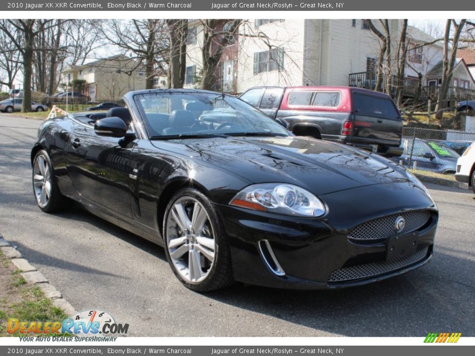 2010 Jaguar XK XKR Convertible Ebony Black / Warm Charcoal Photo #7