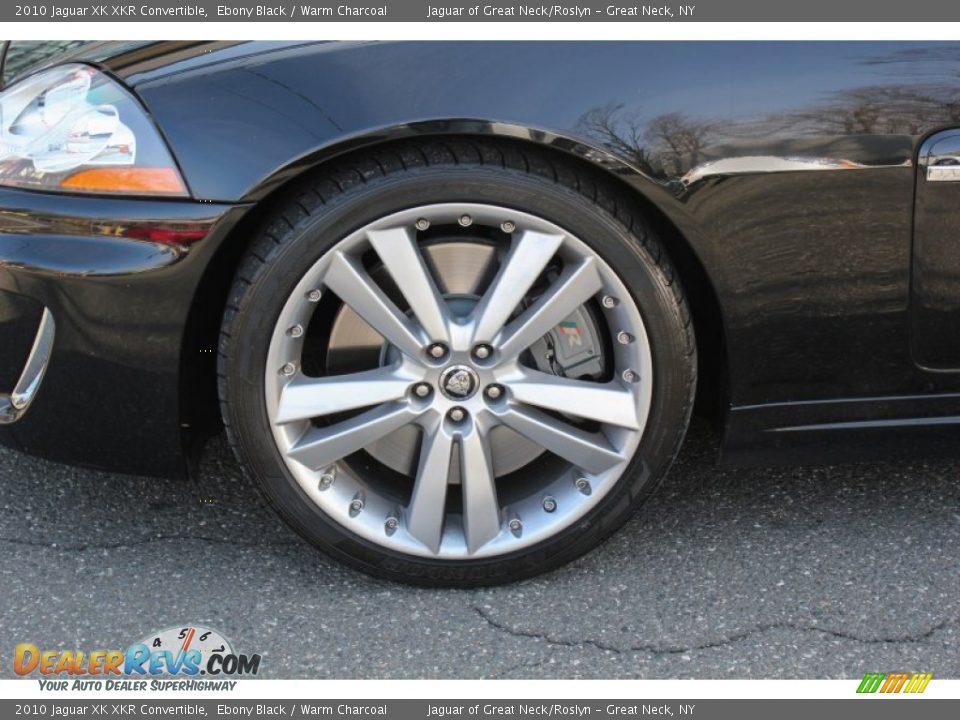 2010 Jaguar XK XKR Convertible Ebony Black / Warm Charcoal Photo #8