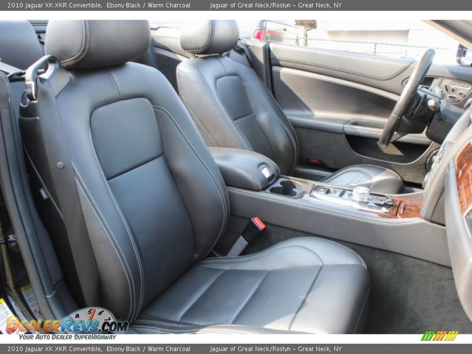 2010 Jaguar XK XKR Convertible Ebony Black / Warm Charcoal Photo #10