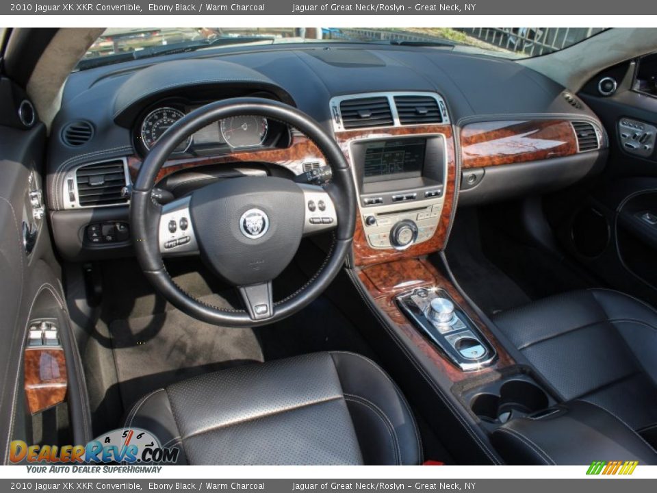 2010 Jaguar XK XKR Convertible Ebony Black / Warm Charcoal Photo #16