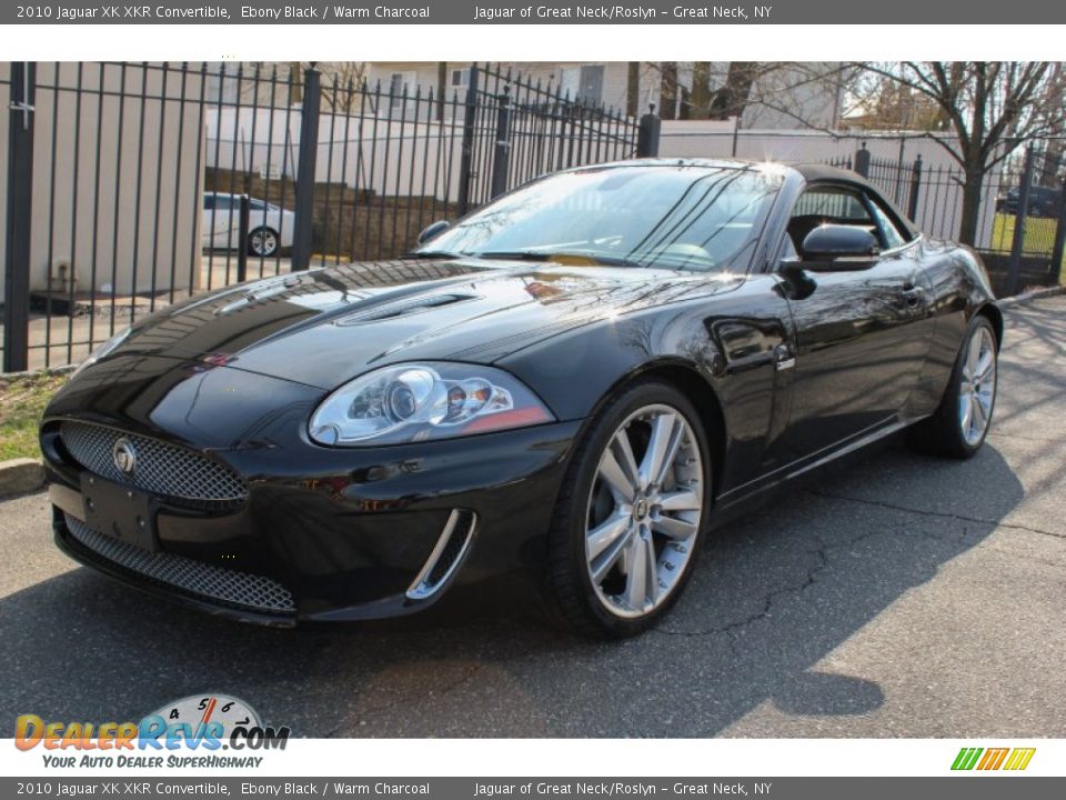 2010 Jaguar XK XKR Convertible Ebony Black / Warm Charcoal Photo #23