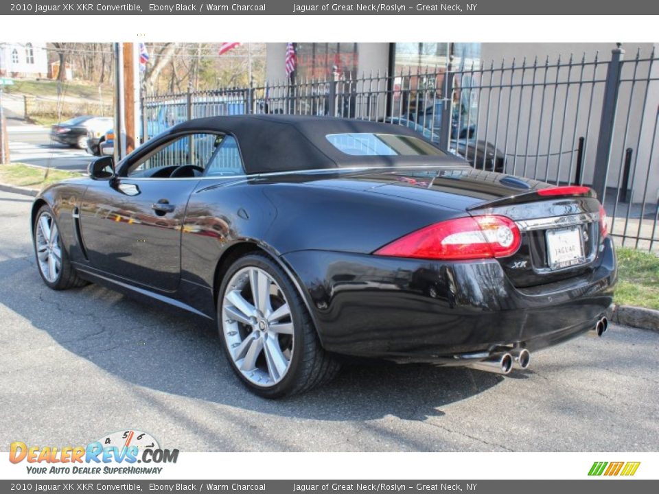 2010 Jaguar XK XKR Convertible Ebony Black / Warm Charcoal Photo #24