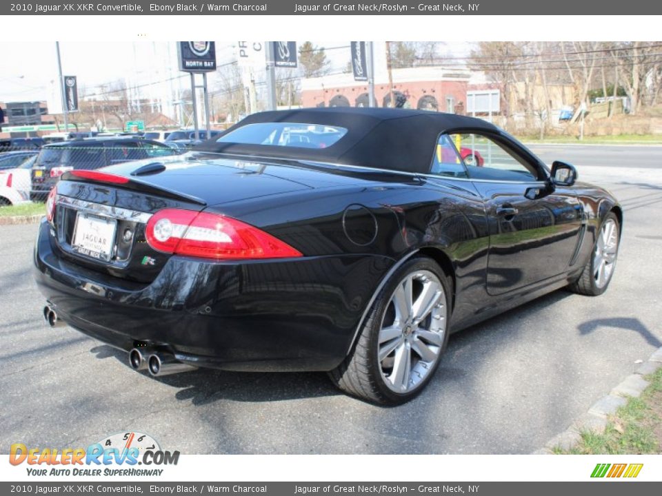 2010 Jaguar XK XKR Convertible Ebony Black / Warm Charcoal Photo #25