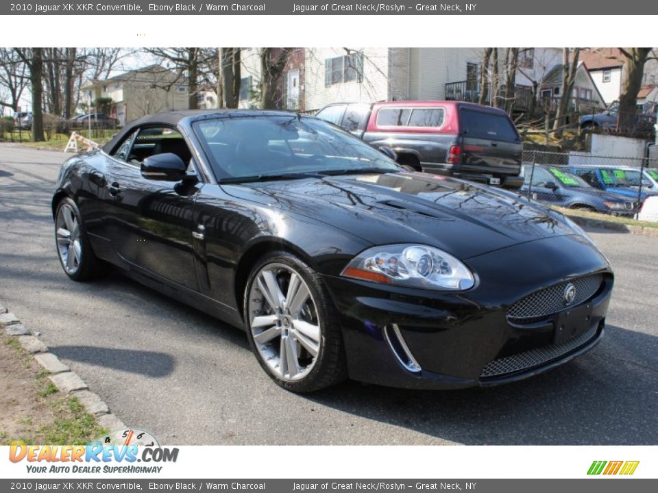 2010 Jaguar XK XKR Convertible Ebony Black / Warm Charcoal Photo #26
