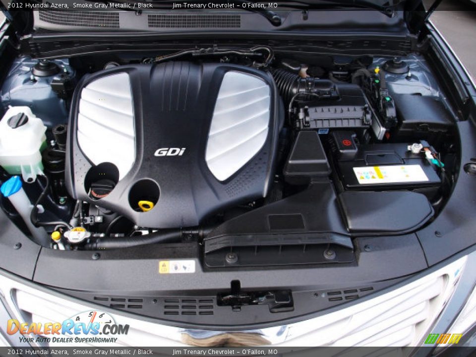 2012 Hyundai Azera Smoke Gray Metallic / Black Photo #7