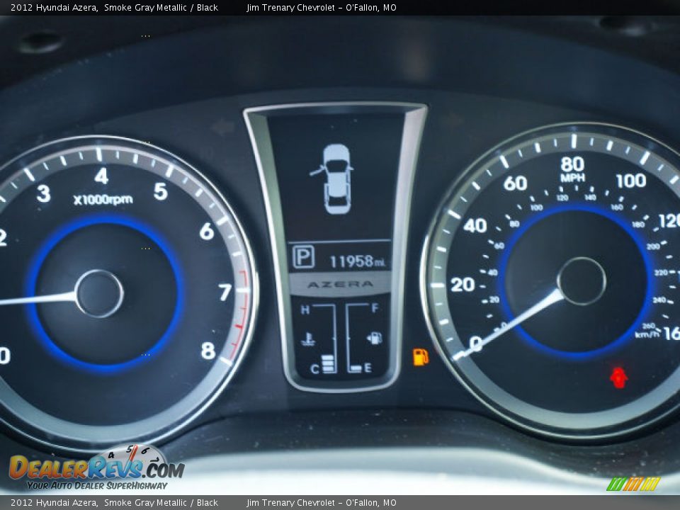 2012 Hyundai Azera Smoke Gray Metallic / Black Photo #14